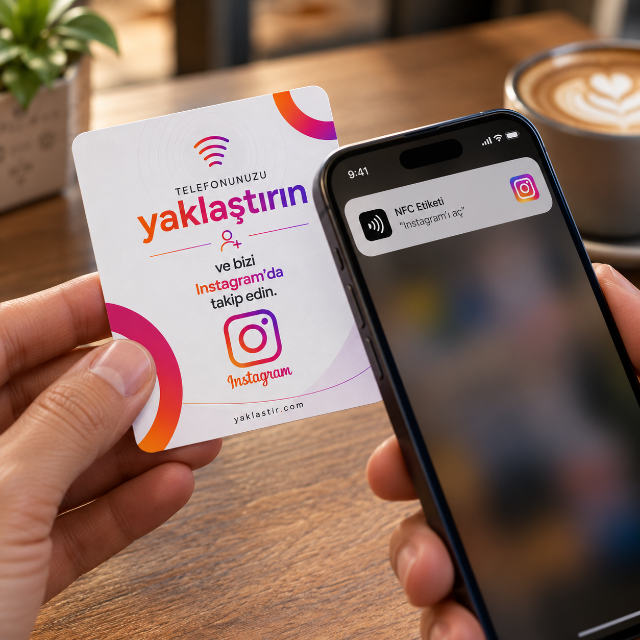 Instagram Takip NFC Kartı