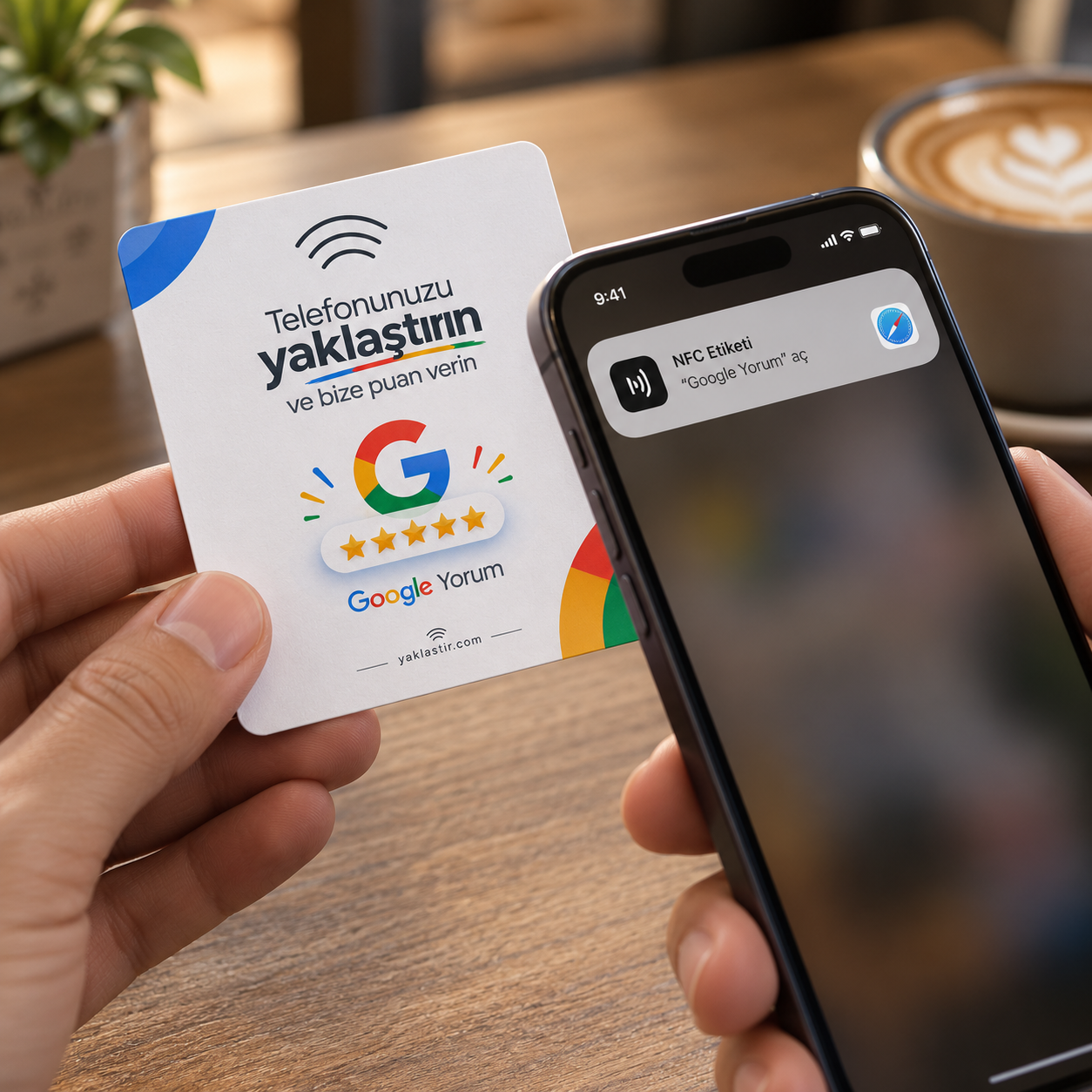 Google Yorum NFC Kart